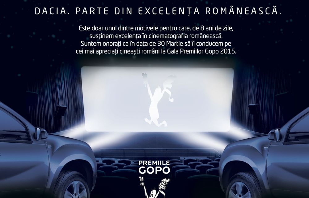 Dacia este din nou Maşina Oficială a Premiilor Gopo - Poza 3