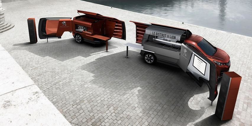 Peugeot Foodtruck este conceptul futurist al unui van care poate servi mâncare - Poza 2