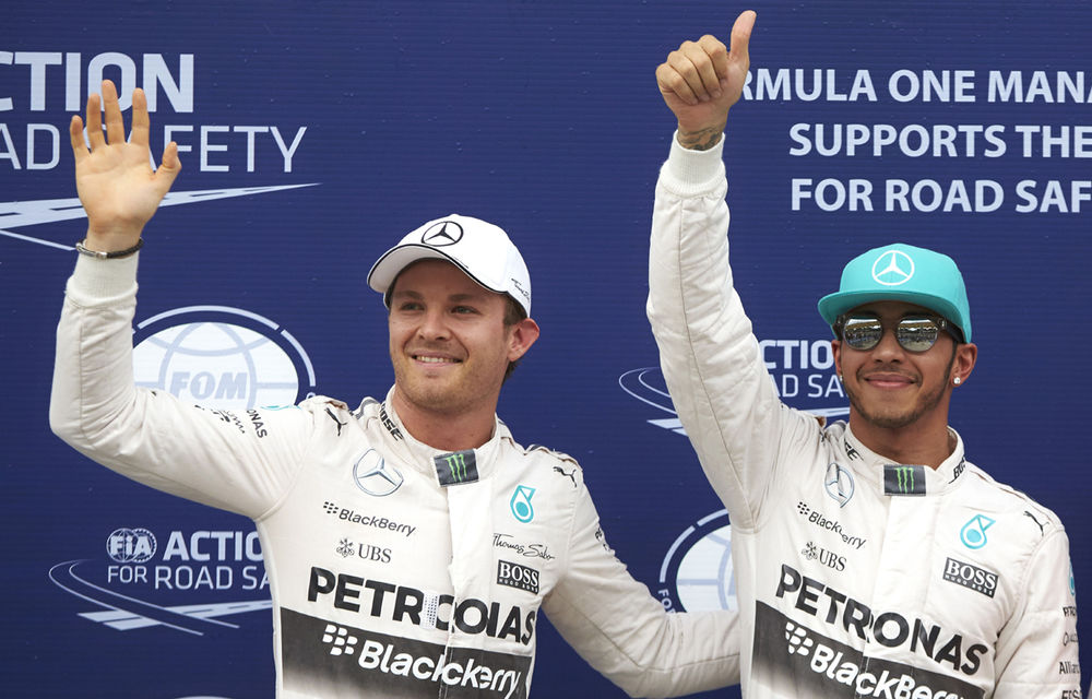 Schimbare la Mercedes: Hamilton şi Rosberg au participat simultan la şedinţa echipei - Poza 1