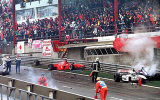 Poveştile Formulei 1: Belgia 1998 - accident colectiv cu 13 monoposturi