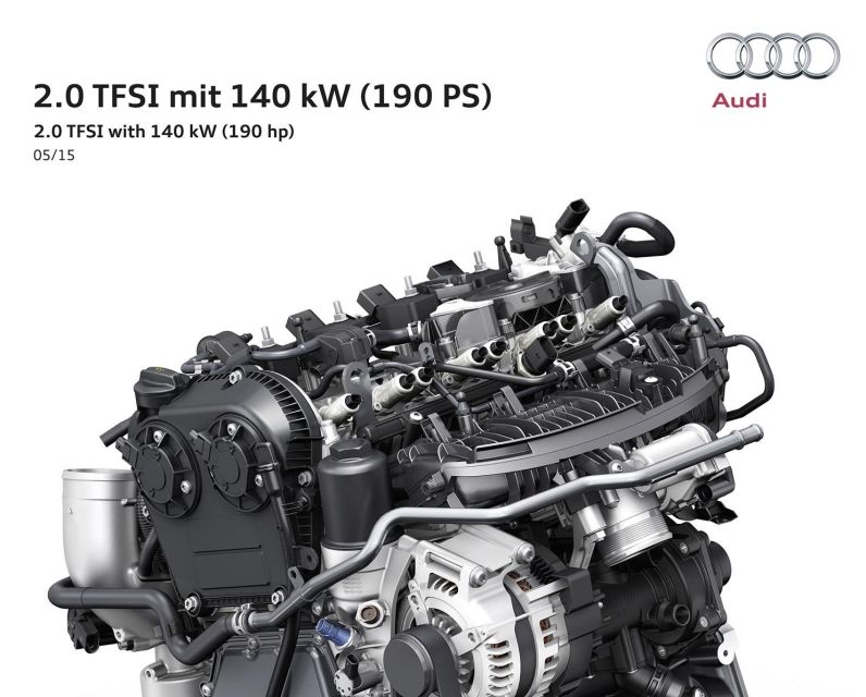 Audi a lansat un nou motor 2.0 TFSI, pregătit să debuteze pe viitorul A4: 190 CP şi 320 de Nm - Poza 2