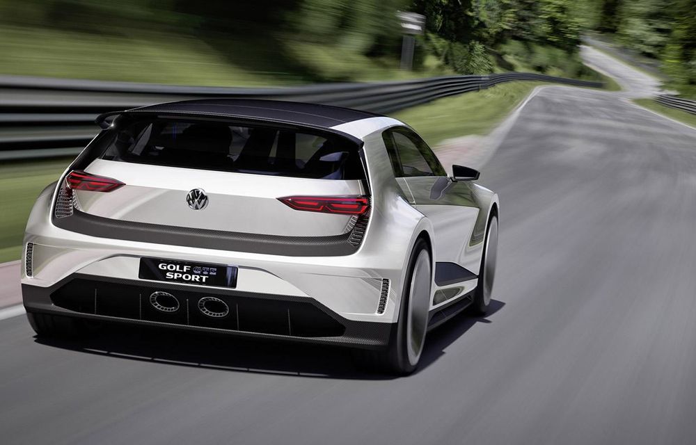 Volkswagen Golf GTE Sport Concept: un hatchback cu 400 de cai putere şi multă fibră de carbon - Poza 5