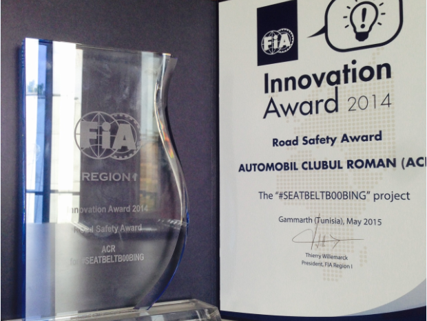 ACR a câştigat trofeul FIA pentru Inovaţie în Siguranţa Rutieră pentru campania #seatbeltb00bing - Poza 3