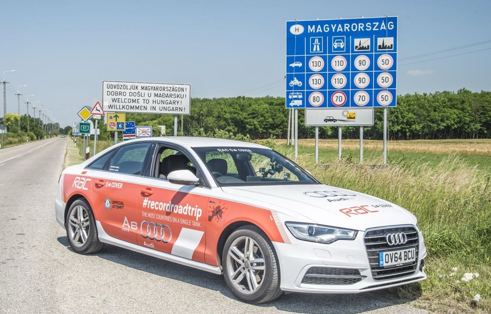 Audi A6 2.0 TDI ultra a stabilit un record mondial: 14 țări traversate și 1.865 km fără realimentare - Poza 4