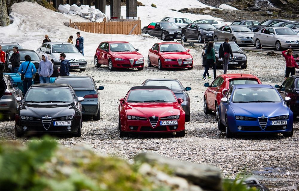 Alfa Fest, întrunirea anuală a pasionaților mărcii italiene, a adunat 100 de mașini pe Transfăgărșan - Poza 9