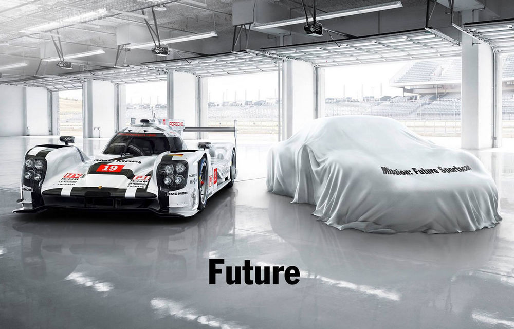 Porsche anunță un viitor model sportiv cu o fotografie surpriză - Poza 1