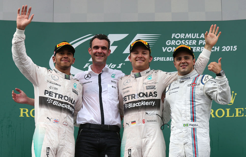 Rosberg a câştigat Marele Premiu al Austriei în faţa lui Hamilton şi Massa - Poza 1