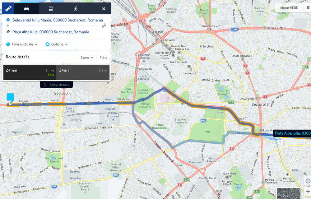 Here Maps oferă informaţii despre trafic în timp real în România - Poza 4