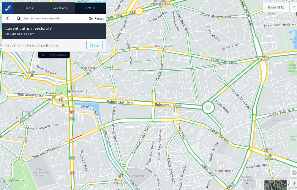 Here Maps oferă informaţii despre trafic în timp real în România - Poza 3