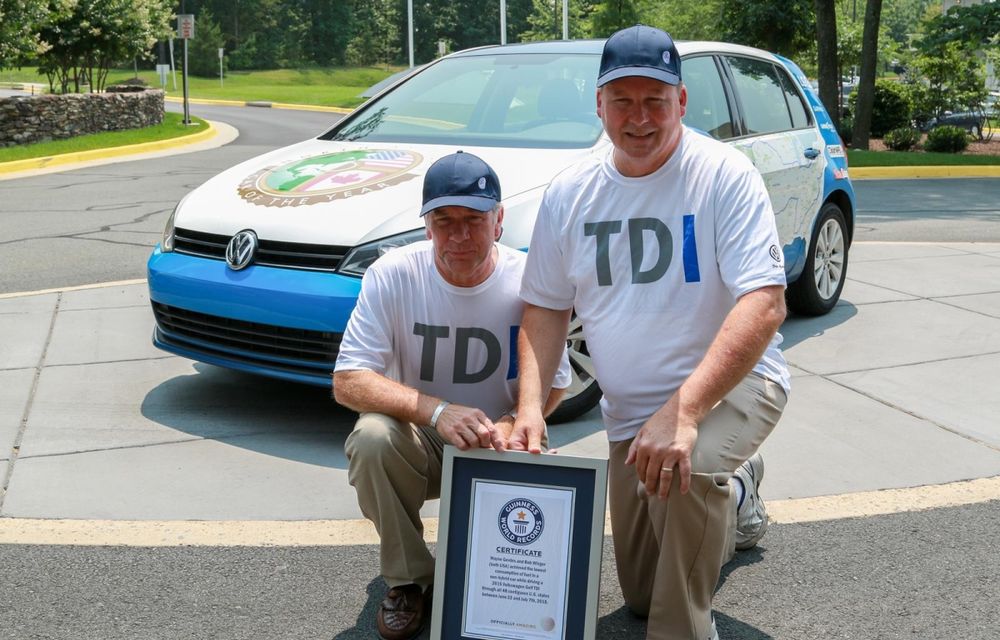 Volkswagen Golf 2.0 TDI stabilește un record de consum în SUA: 2.89 litri la sută - Poza 2