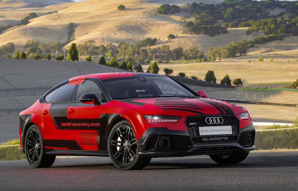 Audi RS7 Piloted Driving: noua versiune anticipează tehnologia prin care viitorul A8 se va conduce singur pe circuit - Poza 1