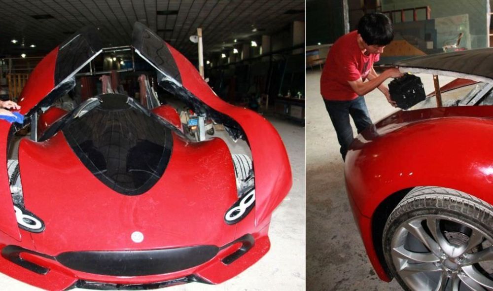 Un chinez a construit un supercar low-cost: costă 4.400 de euro și prinde maxim 60 km/h - Poza 4