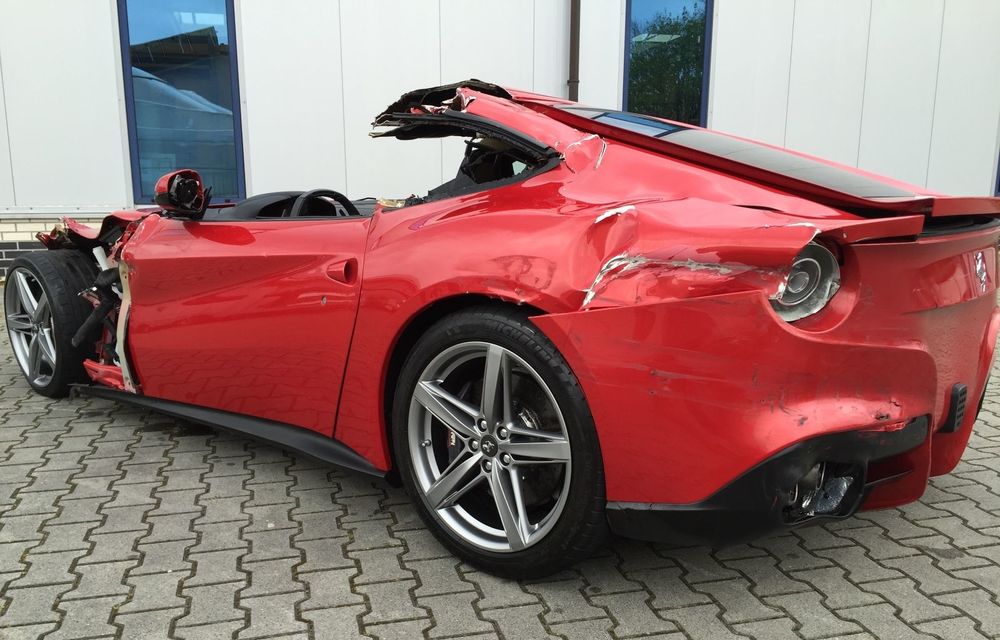 Un german cere 77.000 de euro pe epava unui Ferrari F12 Berlinetta făcut daună totală - Poza 6