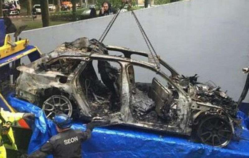 Fostul Audi RS6 de 950 CP al schiorului Jon Olsson, incendiat intenționat de doi hoți - Poza 1