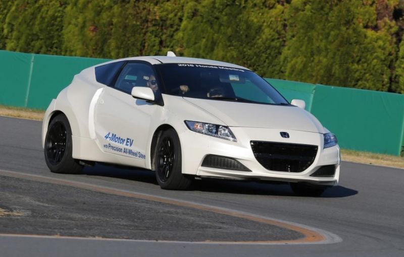 Honda ar putea lansa o mașină sport electrică: caroserie de CR-Z, patru motoare și până la 350 CP - Poza 3