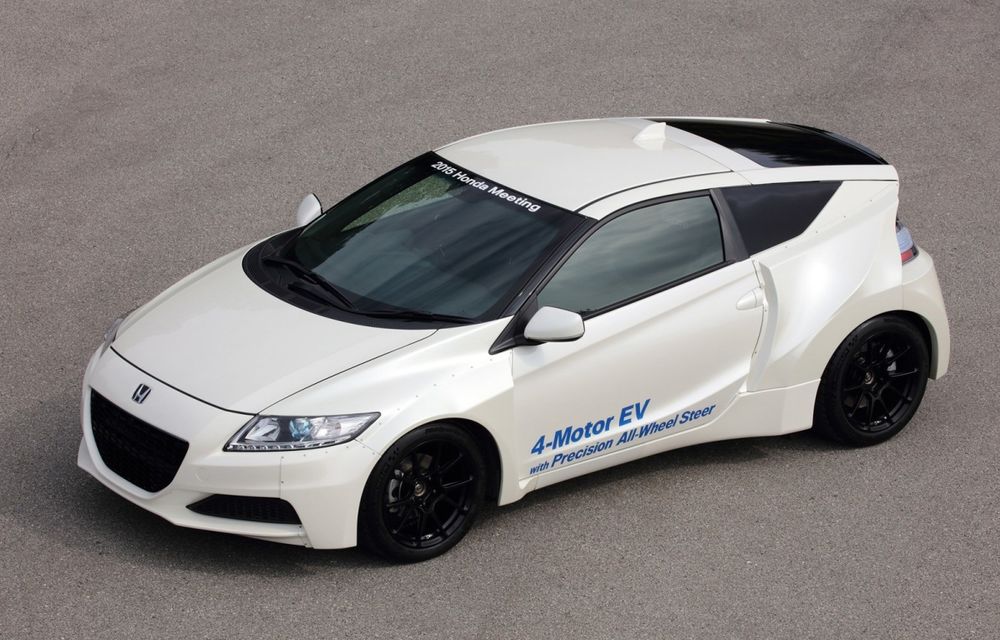 Honda ar putea lansa o mașină sport electrică: caroserie de CR-Z, patru motoare și până la 350 CP - Poza 1