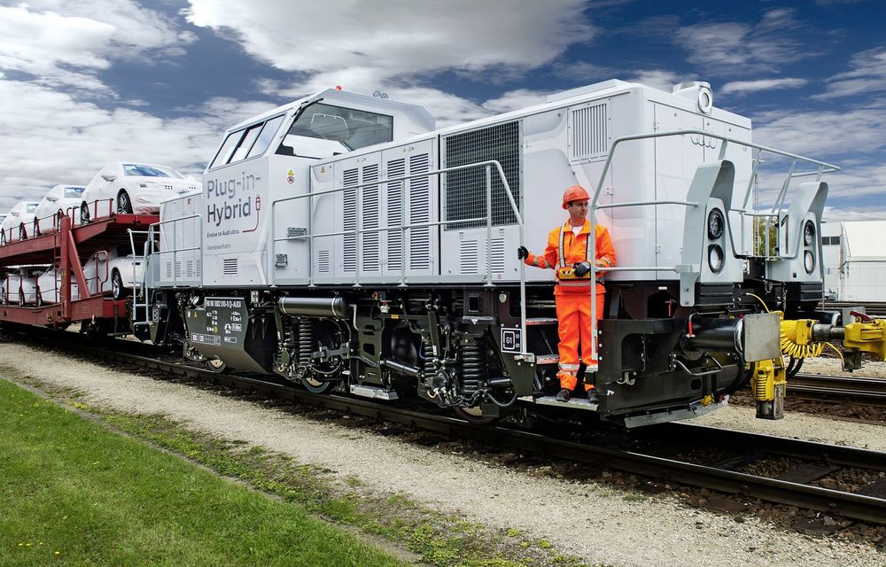 Audi se întoarce în vremea locomotivelor cu abur: a comandat un tren hibrid - Poza 2