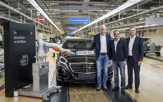 Mercedes S-Klasse, artizanul unui nou record pentru constructorul german: 20 de milioane de mașini produse la uzina din Sindelfingen