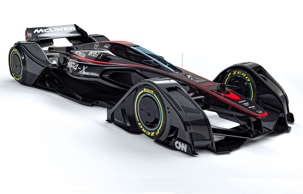 Aşa trebuie să arate un monopost de Formula 1 fără reguli: McLaren MP4-X - Poza 1