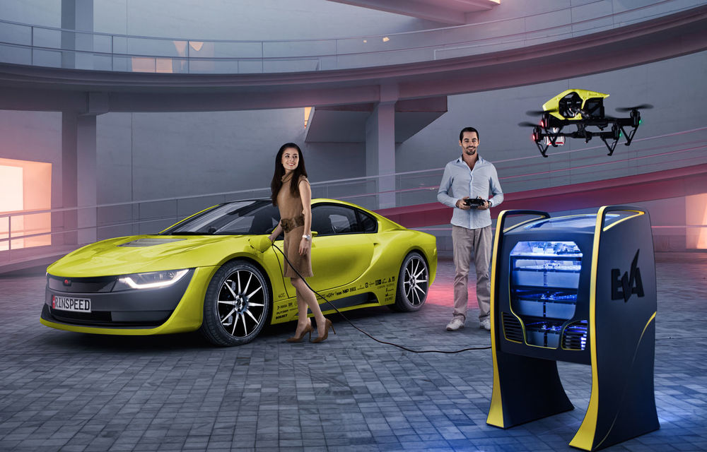 Vi se pare că BMW i8 este o mașină futuristă? Avem un concept care o să vă facă să vă răzgândiți: Rinspeed Etos - Poza 16
