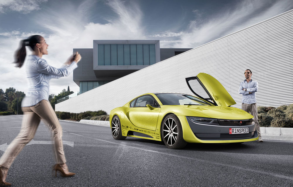 Vi se pare că BMW i8 este o mașină futuristă? Avem un concept care o să vă facă să vă răzgândiți: Rinspeed Etos - Poza 13