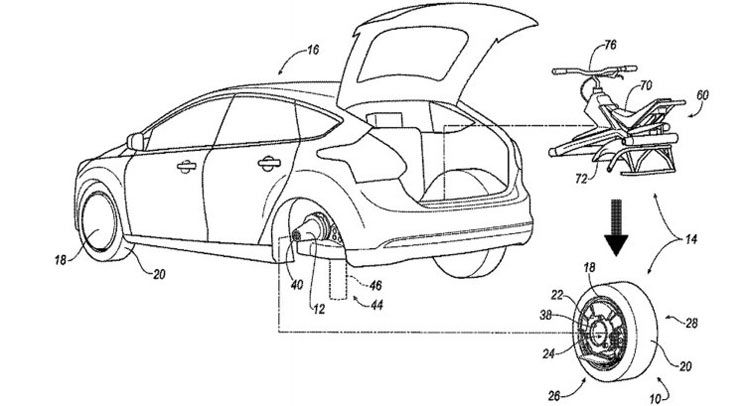 Exerciţiu utopic de imaginaţie: Ford transformă roata unui Focus într-un uniciclu electric - Poza 2