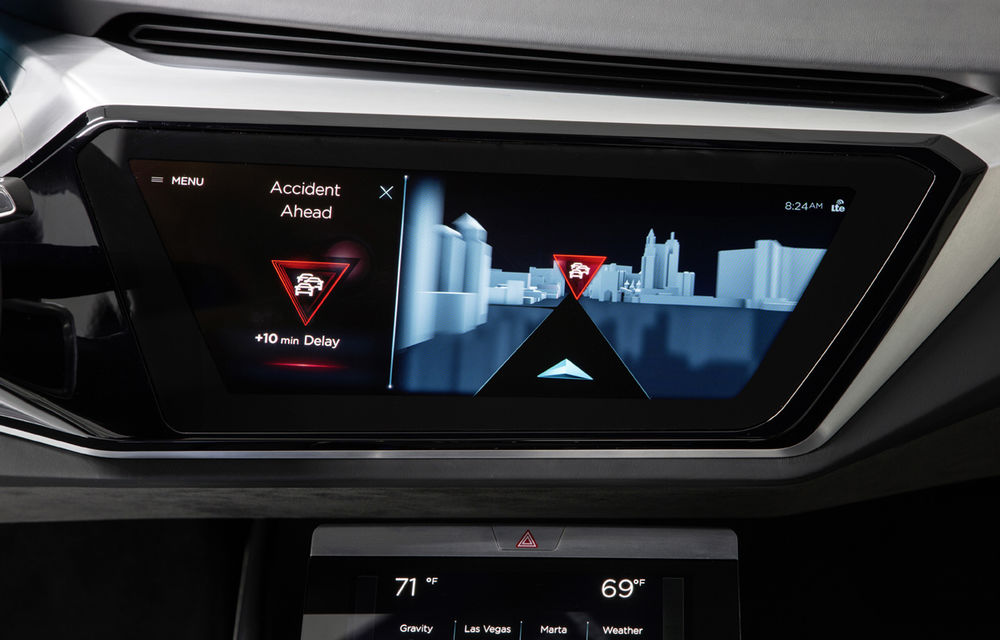 Audi a prezentat interiorul viitoarelor modele: butoanele dispar, dar apar trei ecrane mari și internet 4G - Poza 4