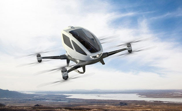 Viitorul bate la ușă: prima dronă care transportă oameni a fost lansată de chinezi - Poza 1