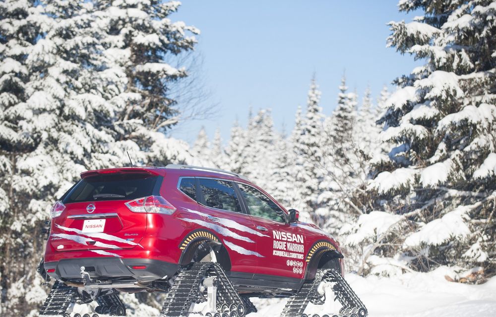 Nissan X-Trail s-a pregătit pentru deszăpezire: a schimbat cauciucurile de iarnă cu șenile (VIDEO) - Poza 8