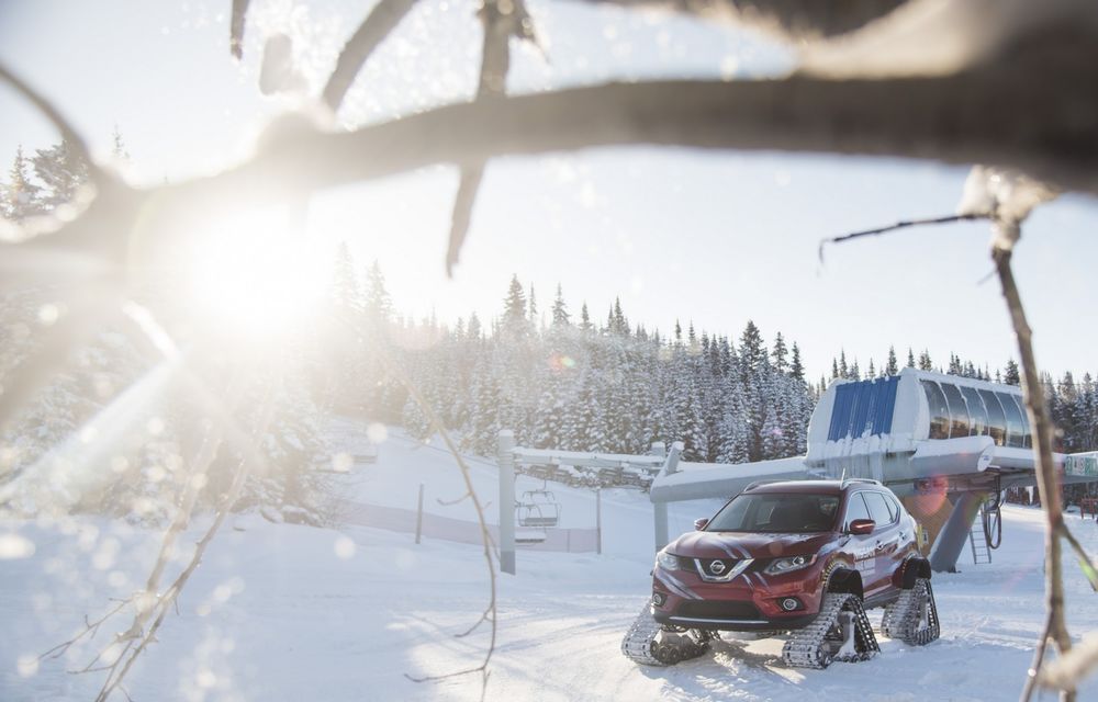 Nissan X-Trail s-a pregătit pentru deszăpezire: a schimbat cauciucurile de iarnă cu șenile (VIDEO) - Poza 46