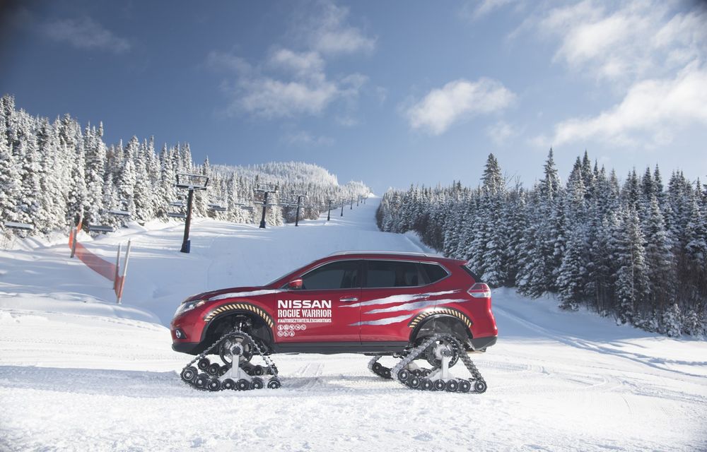 Nissan X-Trail s-a pregătit pentru deszăpezire: a schimbat cauciucurile de iarnă cu șenile (VIDEO) - Poza 35