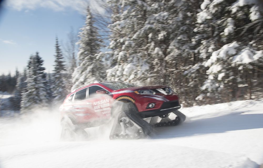 Nissan X-Trail s-a pregătit pentru deszăpezire: a schimbat cauciucurile de iarnă cu șenile (VIDEO) - Poza 33