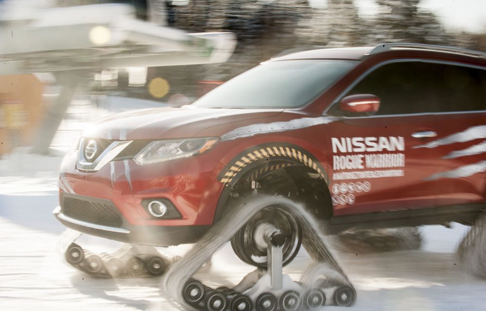 Nissan X-Trail s-a pregătit pentru deszăpezire: a schimbat cauciucurile de iarnă cu șenile (VIDEO) - Poza 6
