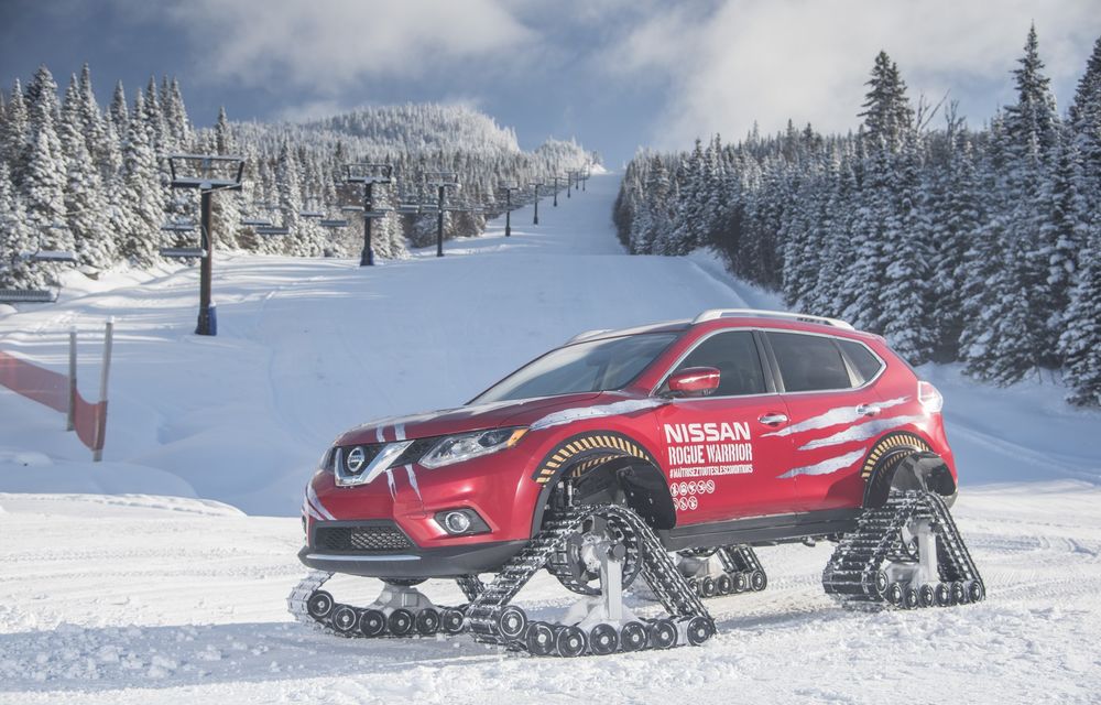 Nissan X-Trail s-a pregătit pentru deszăpezire: a schimbat cauciucurile de iarnă cu șenile (VIDEO) - Poza 36