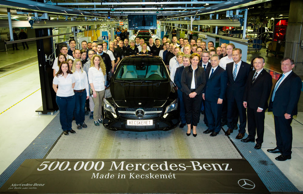 Puteam fi noi în locul lor: fabrica Mercedes din Ungaria a ajuns la 500.000 de maşini produse în 4 ani - Poza 1
