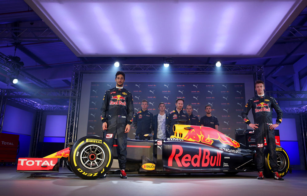 Red Bull şi-a prezentat noile culori pentru 2016, dar nu-şi face iluzii: &quot;Toro Rosso ne va învinge în prima jumătate a anului&quot; - Poza 7