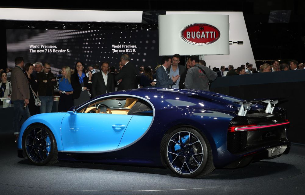 GENEVA 2016 LIVE: Bugatti Chiron își etalează cei 1500 de cai la standul mărcii - Poza 2