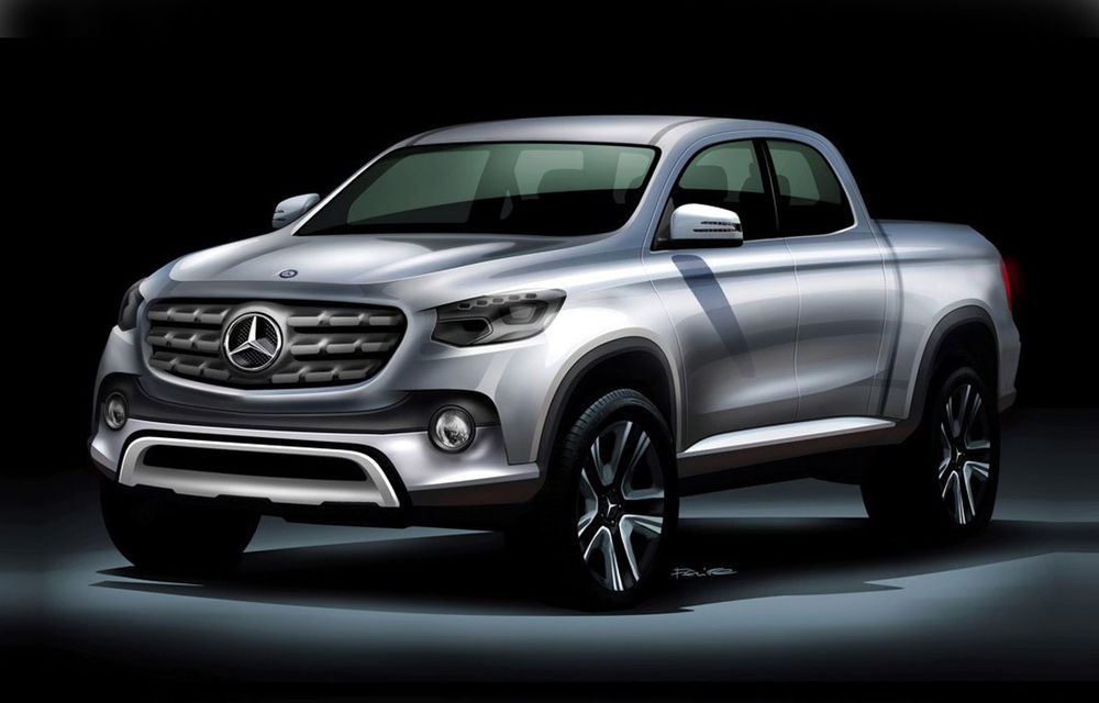 Primul pick-up Mercedes este aproape: noul Clasa X va fi prefaţat de un concept prezentat în septembrie - Poza 1