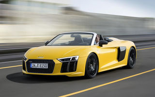 Petiție pentru grăbirea verii: Audi R8 V10 Spyder, decapotabila care ajunge la 320 km/h