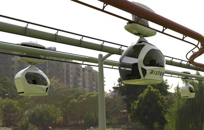 Asta să fie soluţia şi pentru traficul din Bucureşti? Sistem de transport public cu telegondole de 64 km/h într-un oraş indian - Poza 1