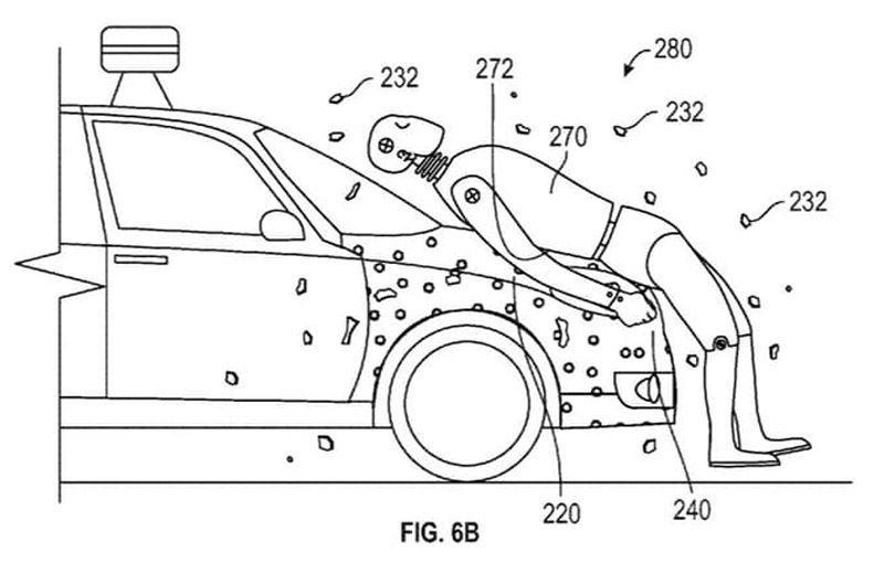 Să râdem cu Google: americanii au patentat capota care lipește pietonii de mașină în caz de impact - Poza 1