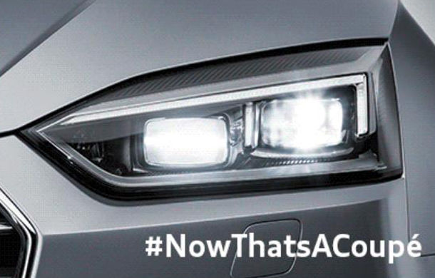 Să fie lumină: noul Audi A5 Coupe îşi prezintă blocurile optice înainte de lansarea oficială - Poza 1