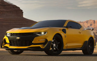 Noul Chevrolet Camaro îmbracă hainele de supererou ale lui Bumblebee pentru un nou film Transformers