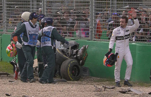 Nervi de oţel: Alonso a rezistat unei forţe de 46g în accidentul din Australia petrecut la 305 km/h - Poza 1
