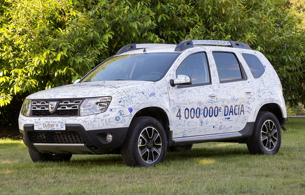 Sărbătoare cu fast la Dacia: marca românească a ajuns la vânzări globale de 4 milioane de maşini - Poza 1