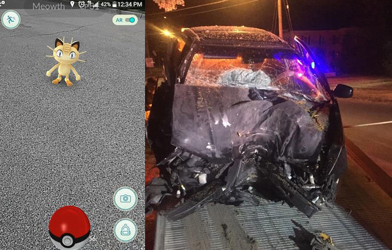 Când examenul psihologic trebuie repetat: un șofer american a lovit frontal un copac în timp ce vâna Pokemoni cu telefonul pe șosea - Poza 1