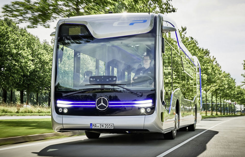 Propunere pentru înlocuirea autobuzelor din București: Mercedes a lansat Future Bus, viitorul transportului public - Poza 1