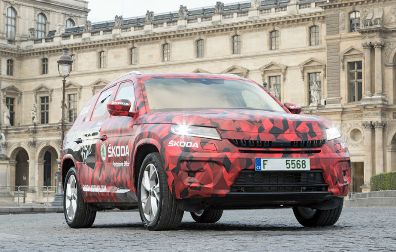 Un ceh la Paris: SUV-ul Skoda Kodiaq și-a făcut prima apariție publică la finalul Turului Franței - Poza 13