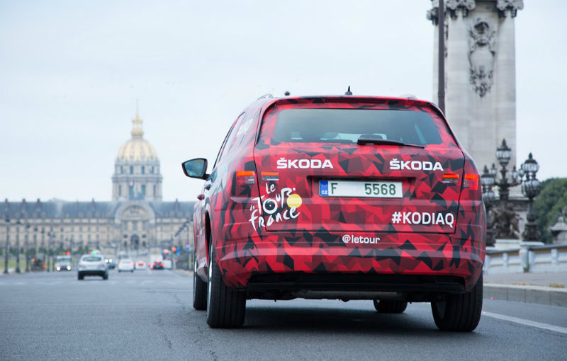 Un ceh la Paris: SUV-ul Skoda Kodiaq și-a făcut prima apariție publică la finalul Turului Franței - Poza 17