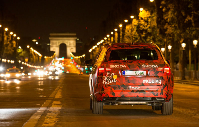 Un ceh la Paris: SUV-ul Skoda Kodiaq și-a făcut prima apariție publică la finalul Turului Franței - Poza 4
